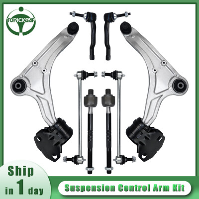 8Pc Suspension Kit Front Control Arms for 2013-2020 Ford Fusion Lincoln MKZ