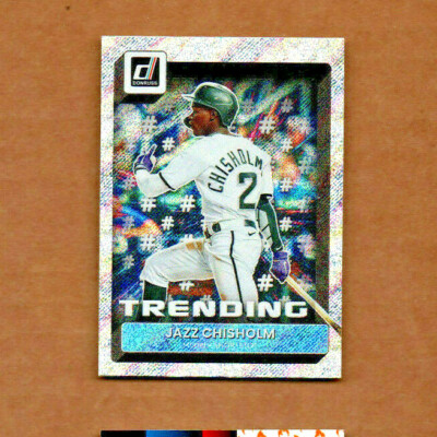  2022 Donruss Trending Vector #3 Jazz Chisholm Miami Marlins 