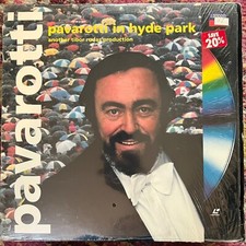 Pavarotti In Hyde Park - Laserdisc buy 6 for Free Shipping