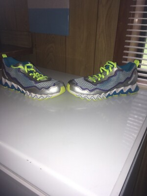 Reebok ZigTech Ortholite WOMEN Style 110424155 Blue Purple Green  Silver