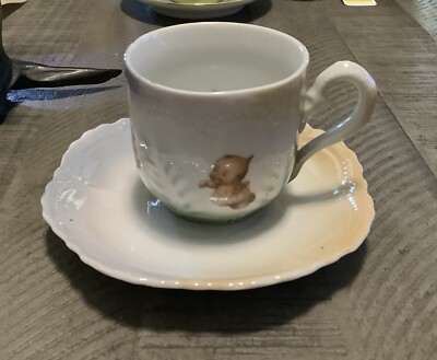 Rosie O Neill Kewpie Soldiers Teacup Cup and Saucer Germany