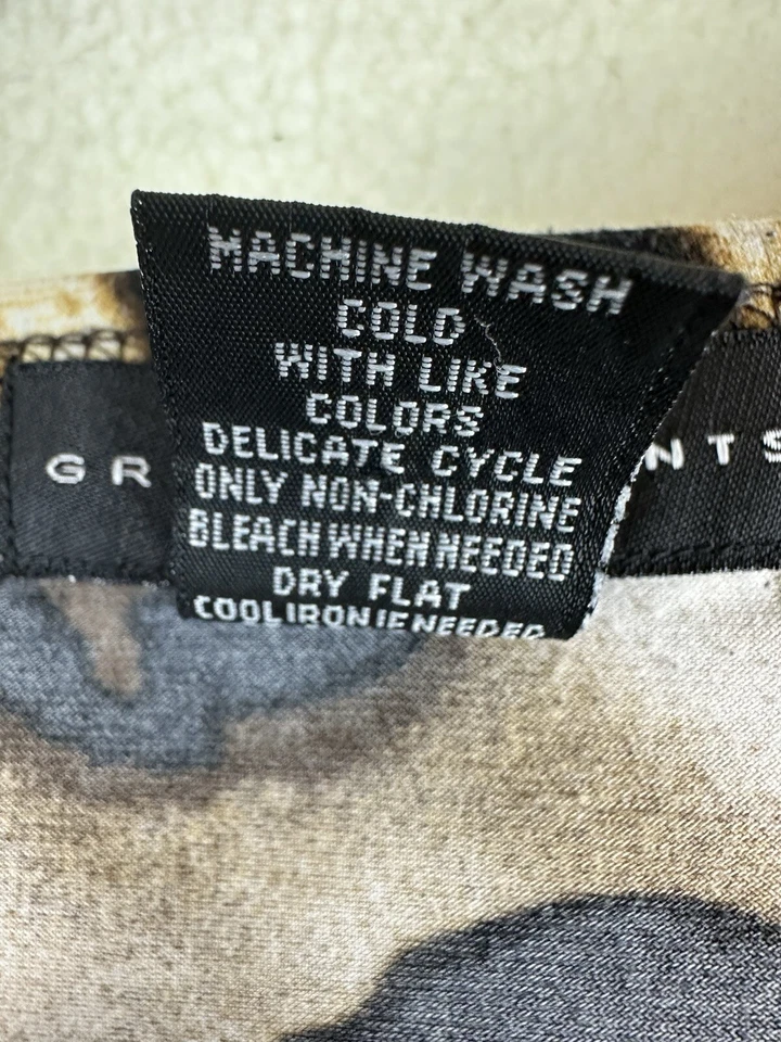 Blusa Grace Elements Top Mujer XL Estampado Animal Sin Mangas Cuello Redondo Elastizada Foto 4 de 4