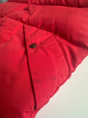 Vintage Used Penfield Down Puffer Red Vest Men XL - Picture 8 of 11