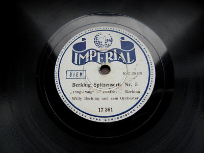 1774/ WILLY BERKING-rec. 11/ 1941 Feuerwerk - -Ping-Pong-78rpm Schellack