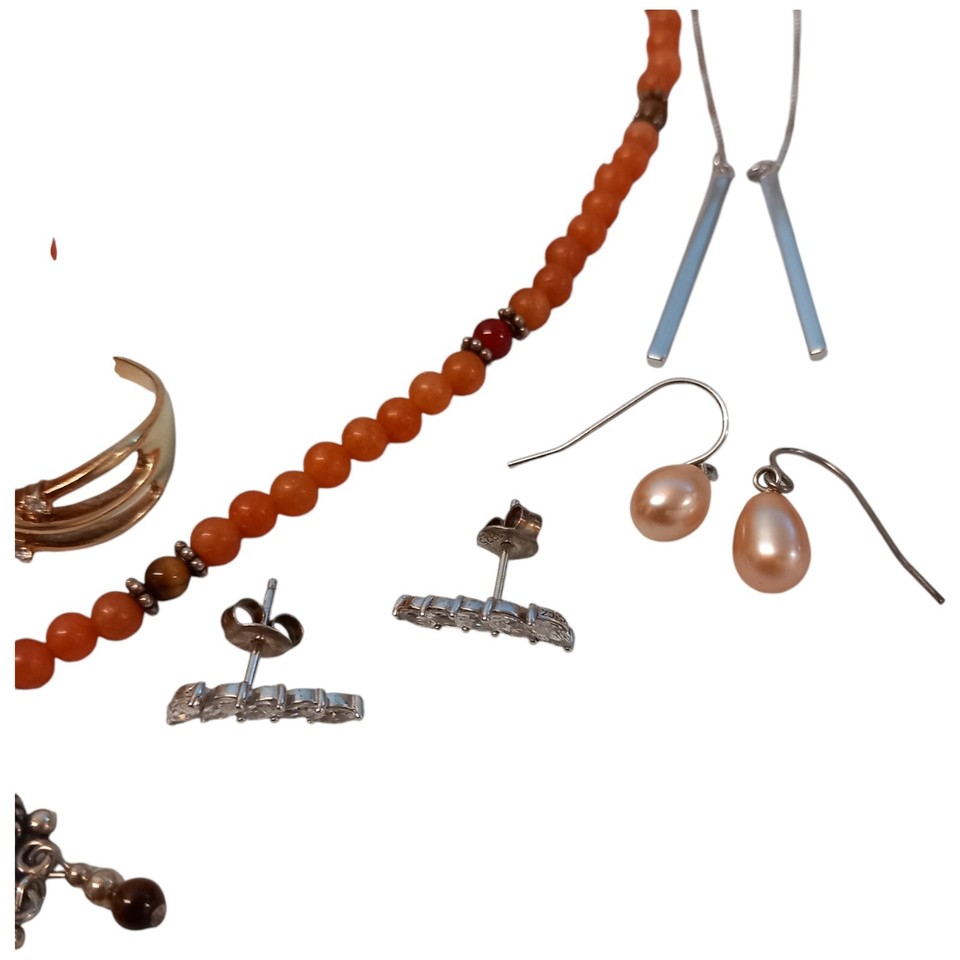 Sterling Silver Jewellery Bundle Job Lot Mixed Silvers Marked 925