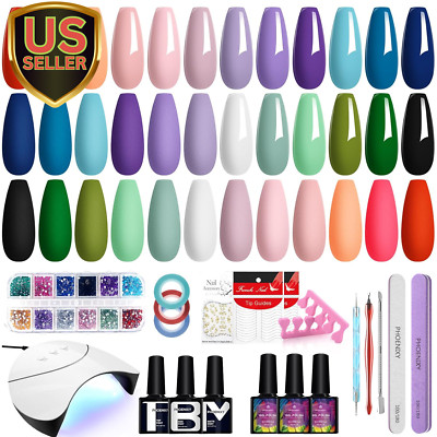 36 PCS Gel Nail Polish Kit with U V Light, All Season Colors Gel Nail Polish Set
