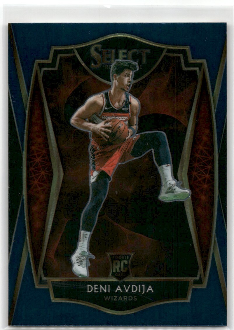 2020-21 Panini Select Blue Deni Avdija #180 RC Washington Wizards
