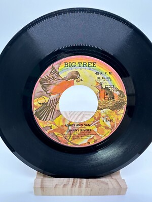 JOHNNY RIVERS Ashes And Sand / Curious Mind BIG TREE 16106 VINYL 45 7''