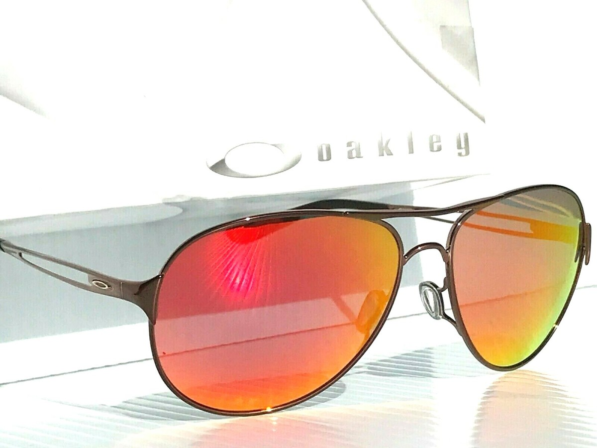 NEW Oakley Caveat Dark Rose Gold w POLARIZED Galaxy RUBY Sunglass