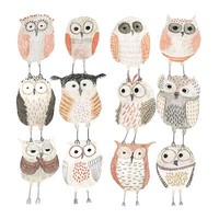Ppd - Servietten - Owls - 33X33 Cm - 20 Stk.