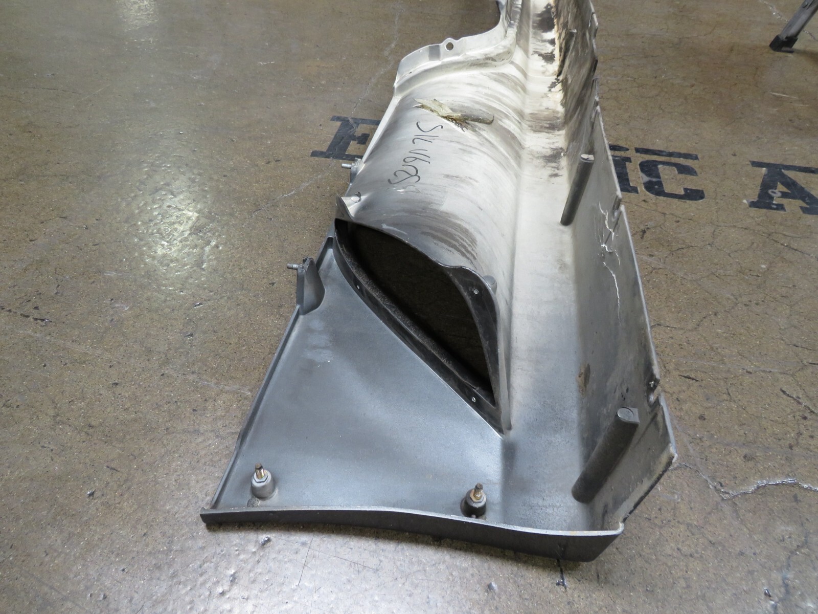 Ferrari F430, LH, Left, Rocker Panel Moulding, Grey, Dmg, Used, P/N 69832010