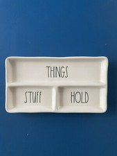 Rae Dunn Things/Stuff/Hold Ceramic Organizing Tray