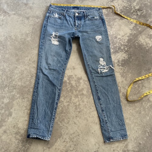 Koral Jeans Damen 25 Relaxed Skinny 48 Monate Destroyed Baumwolle Button Fly Denim
