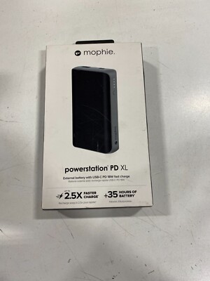 Mophie PowerStation PD XL Portable USB & USB-C Charger - Black