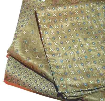 Fazzoletto da taschino uomo fango beige POCHETTE da giacca di seta