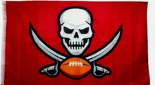 Tampa Bay Buccaneers NFL Football Skull N' Sword 3x5 Ft. Flag Banner Wall Decor