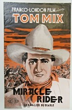 rare 1935 TOM MIX MIRACLE RIDER Press Book Franco-London Film cowboy hero TM