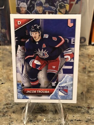 2021-22 Topps NHL Hockey Stickers #386 Jacob Trouba New York Rangers