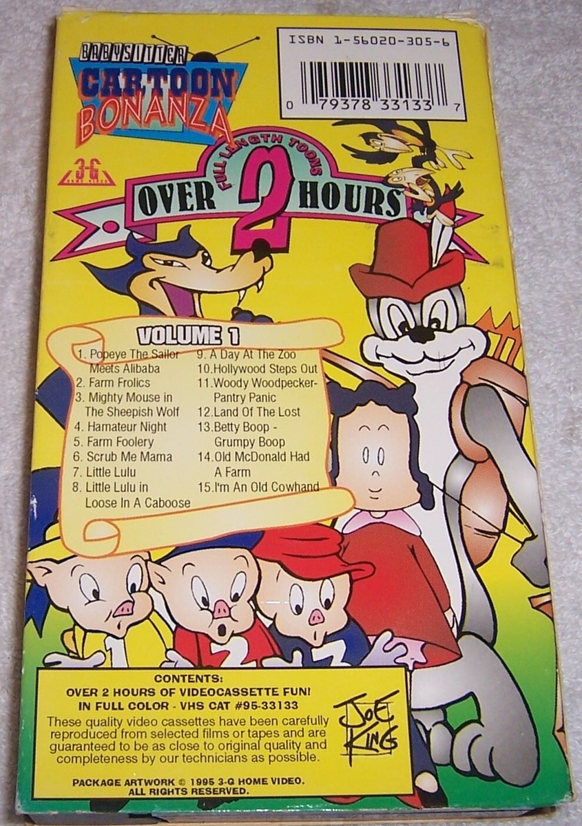 Babysitter Cartoon Bonanza Volume 1 VHS Video | eBay