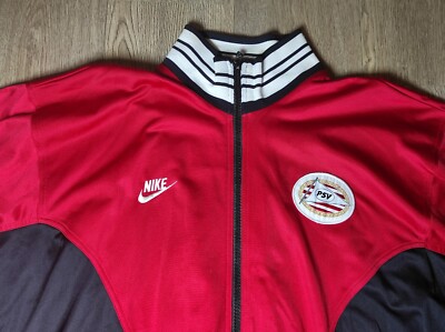 PSV EINDHOVEN 1996-97 TRACK JACKET NIKE HOLLAND SOCCER SIZE XL | eBay