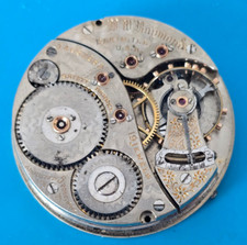 VINTAGE 18 SIZE 19 JEWEL ELGIN B.W RAYMOND GRADE 240 POCKET WATCH MOVEMENT PARTS