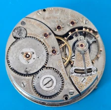 VINTAGE 18 SIZE 19 JEWEL ELGIN B.W RAYMOND GRADE 240 POCKET WATCH MOVEMENT PARTS