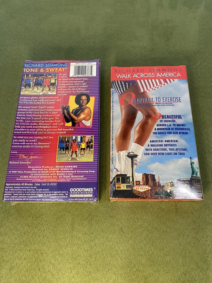 NEW Richard Simmons TONE & SWEAT VHS Walking Across America Cassette Tape Sealed - Image 3 of 3