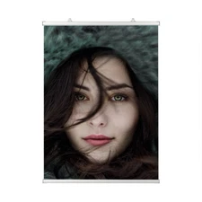 Aluminum Sign Banner Hanger Poster Gripper Wall Rail with Two Rails 60" Wide