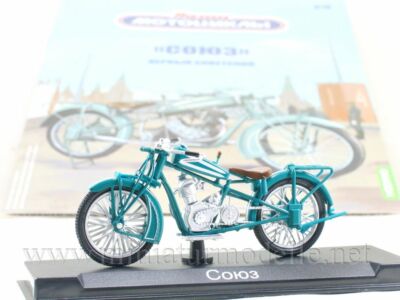 1:24 Soyuz erste Motorrad Russische Modimio #16 DDR motorcycle Russian OVP UdSSR