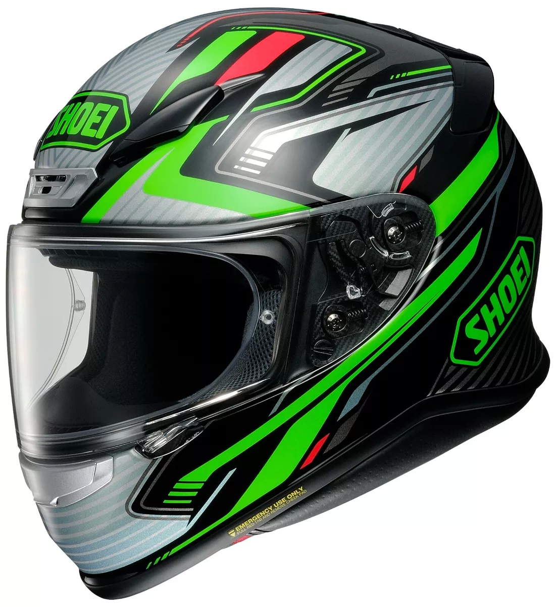 New Shoei NXR Stab TC 4 Green Full Face Motorcycle Helmet SALE