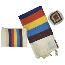 NEW 6 Stripe Wool Talis Set By Gabrieli