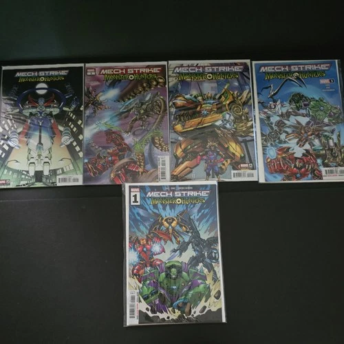 MECH STRIKE MONSTER HUNTERS #1-5 MARVEL COMIC SERIES 