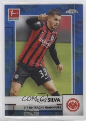 2020-21 Topps Chrome Bundesliga Blue Wave Refractor 56/150 Andre Silva #36 00e8