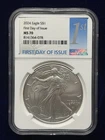 2024 AMERICAN SILVER EAGLE NGC MS70 First Day Issue 1st Label