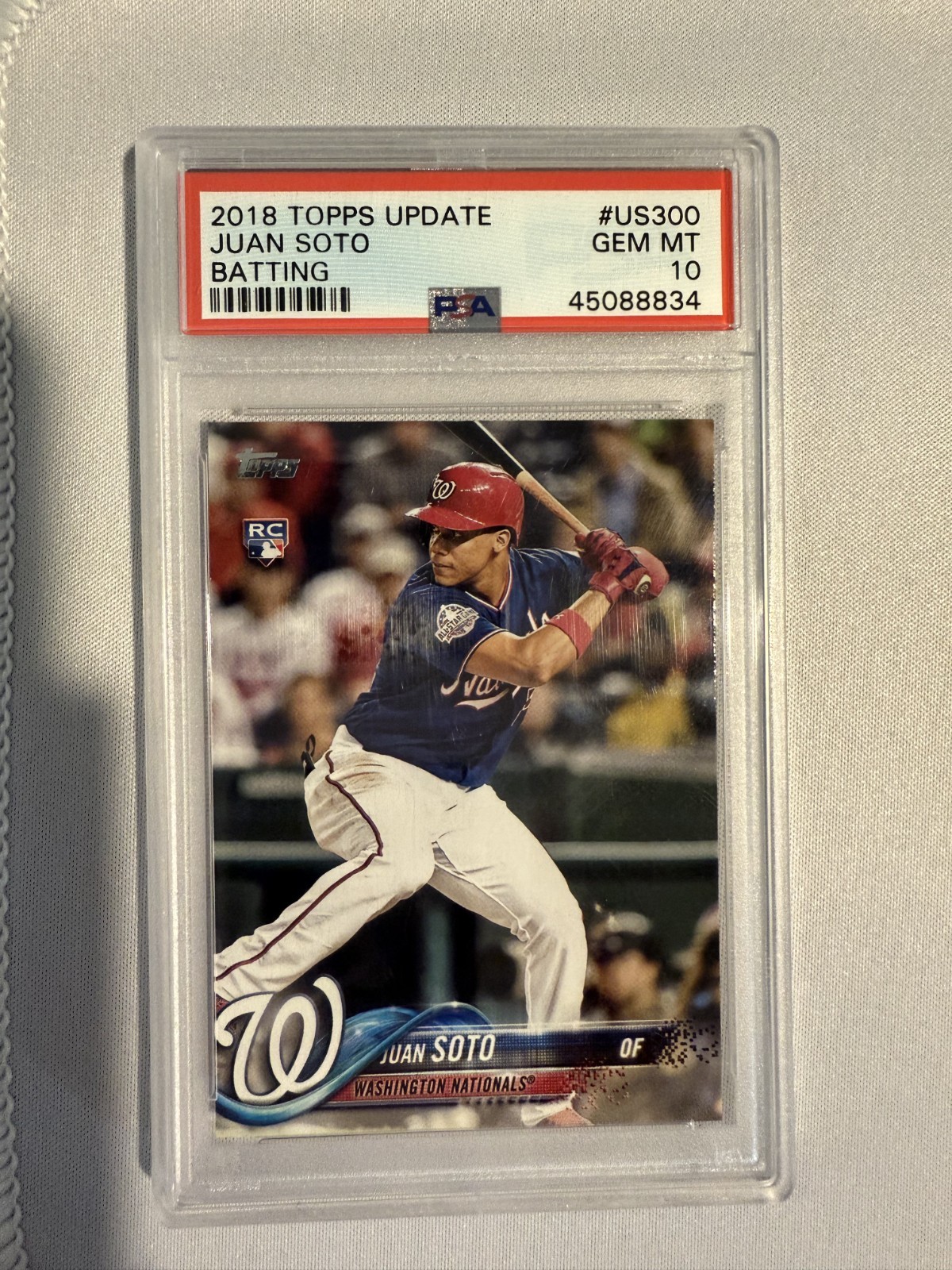 Juan Soto #US300 [Rookie] 2018 Topps Update PSA 10