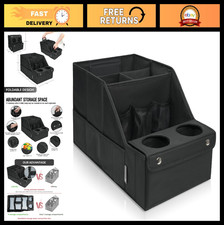 Car Backseat Organizer with 11 Pockets 2 Cup Holders, Waterproof Oxford Fabric