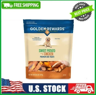 Golden Rewards Sweet Potato Wrapped with Chicken Dog Treats, 64 oz