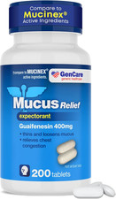 Mucus Relief Expectorant Guaifenesin 400 Mg 200 Tablets Value Pack - Fast Acting