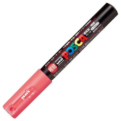 10 Pieces Mitsubishi Uni Posca Water-Based Sign Pen, Extra Fine Tip, PC1M.66 Cor