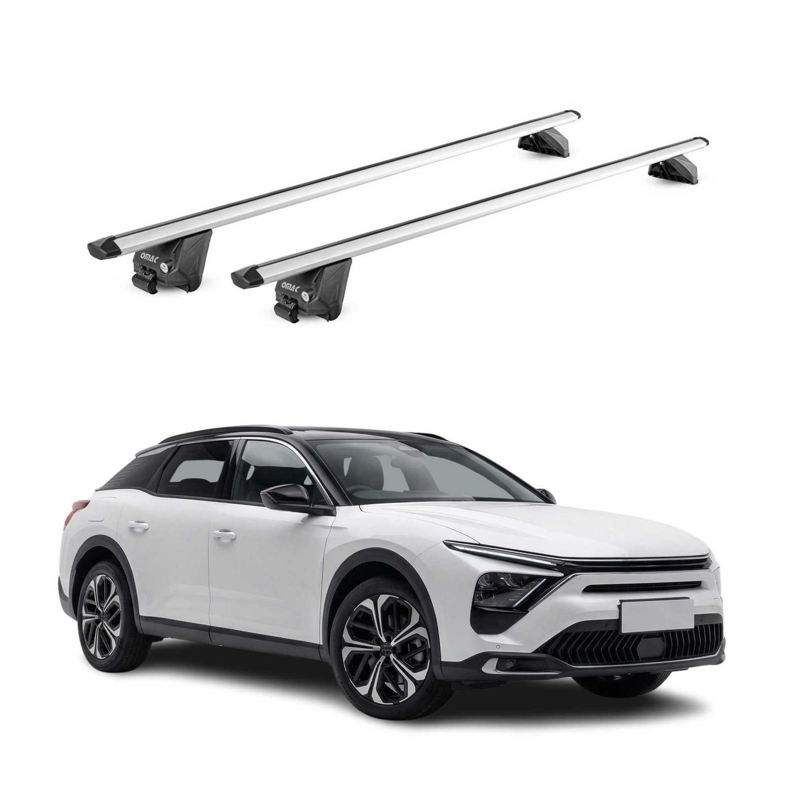Barres de toit Citroen C5 X anti-sifflement en aluminium pour un voyage calme