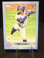 2022 Topps Series 2 Yonny Hernandez Father's Day Blue Parallel #d /50 SP RARE