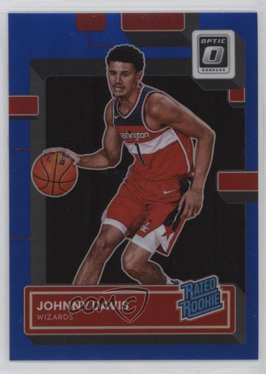 2022 Panini Donruss Optic Rated Blue Prizm 33/49 Johnny Davis #206 Rookie RC 4f5