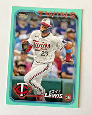 2024 Topps Series 1 ROYCE LEWIS (FANATICS) Aqua #208 - MINNESOTA TWINS