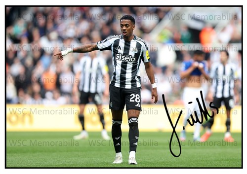 12008. Joe Willock Signed Pictures (A4 Prints) Newcastle United Arsenal