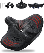 2026 NEW Oversized Bike Seat for Men and Women, Extra Wide Bicycle Seat Cushion,