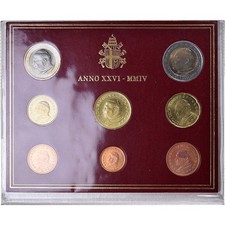 [#1146305] Vatican, Euro-Set, 2004, Rome, Anno XXVI Rome Jean-Paul II, 1 Cent to