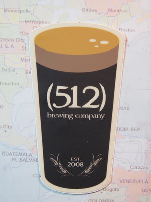 3''BEER Collectible STICKER ~ 512 Brewing Co IPA ~ Austin, TEXAS Since 2008