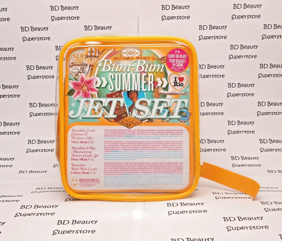 SOL DE JANEIRO BRAZILIAN BUM BUM JET SET BODY CARE KIT CHEIROSA 62 PERFUME MIST. - Image 2 of 2