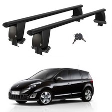 Roof Bars For Cars Without Rails For Renault G. Scenic III 2009-2013 Black 2 Pcs