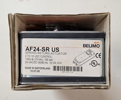 Belimo AF24-SR US Spring Return Damper Actuator 24V 2-10VDC Control